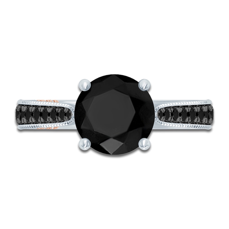 Main Image 3 of Pnina Tornai Black Diamond Engagement Ring 3-3/8 ct tw 14K White Gold