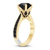 Thumbnail Image 2 of Pnina Tornai Black Diamond Engagement Ring 3-3/8 ct tw 14K Yellow Gold