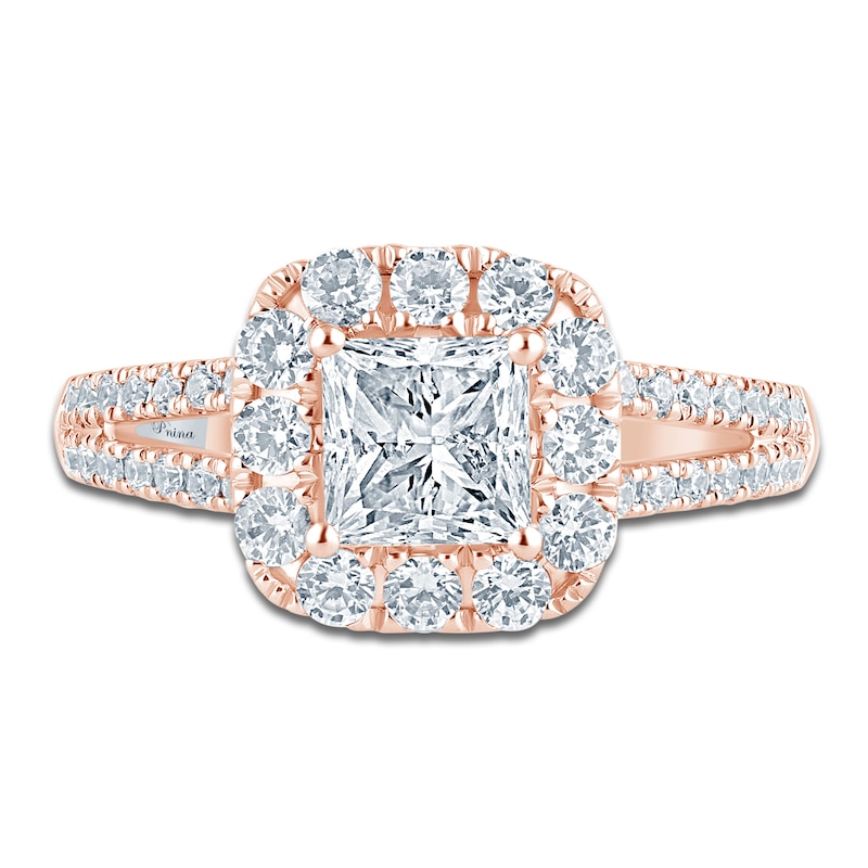 Pnina Tornai Princess Round-Cut Diamond Engagement Ring 1-3/4 ct