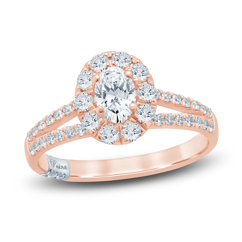 Main Image 1 of Pnina Tornai Oval & Round-Cut Diamond Engagement Ring 1-1/8 ct tw 14K Rose Gold