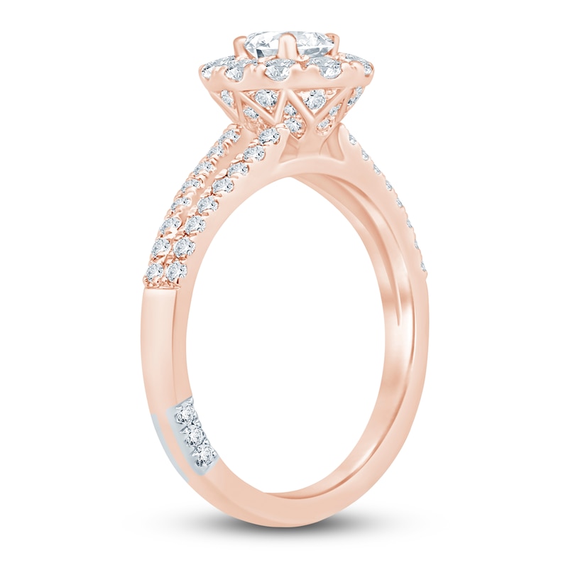 Main Image 2 of Pnina Tornai Oval & Round-Cut Diamond Engagement Ring 1-1/8 ct tw 14K Rose Gold