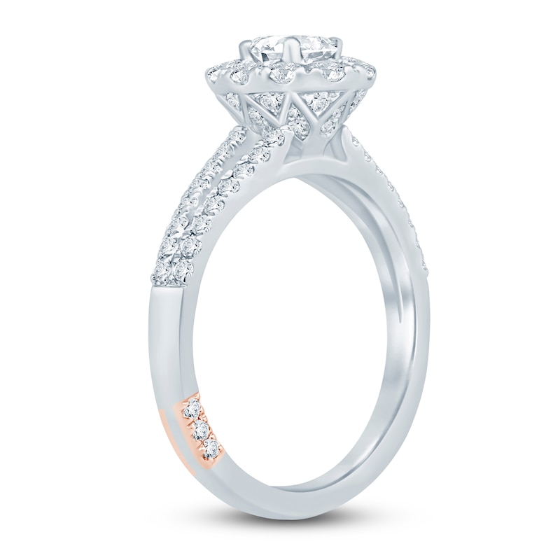 Main Image 2 of Pnina Tornai Oval & Round-Cut Diamond Engagement Ring 1-1/8 ct tw 14K White Gold