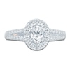 Thumbnail Image 3 of Pnina Tornai Oval & Round-Cut Diamond Engagement Ring 1-1/8 ct tw 14K White Gold