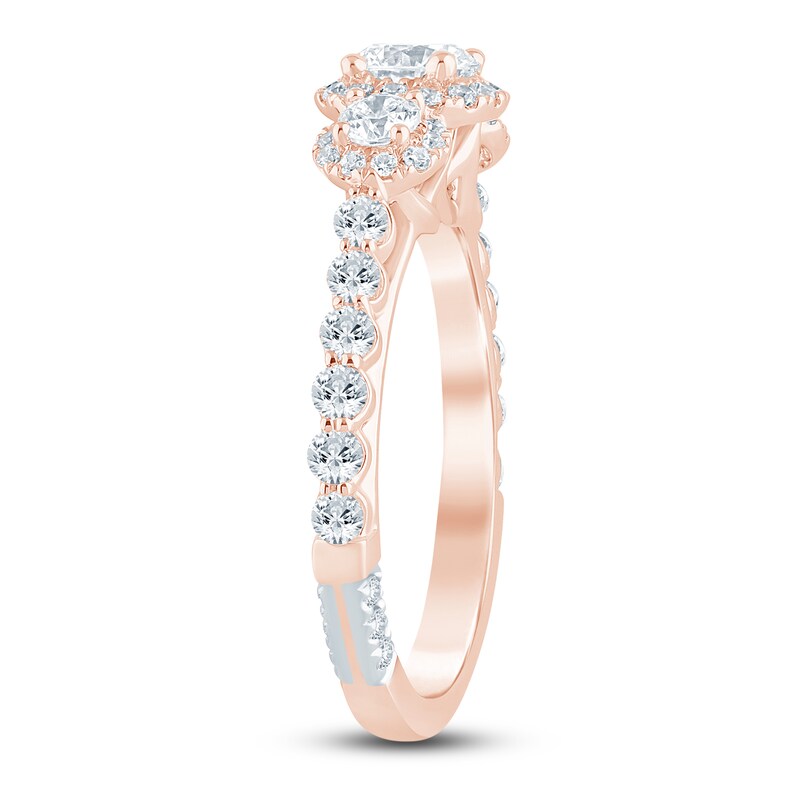 Main Image 2 of Pnina Tornai Round Diamond 3-Stone Engagement Ring 1-1/5 ct tw 14K Rose Gold