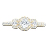 Thumbnail Image 3 of Pnina Tornai Round Diamond 3-Stone Engagement Ring 1-1/5 ct tw 14K Yellow Gold
