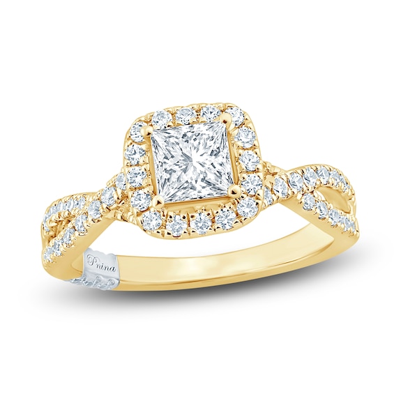 Pnina Tornai Princess & Round-Cut Diamond Engagement Ring 1-1/4 ct tw ...