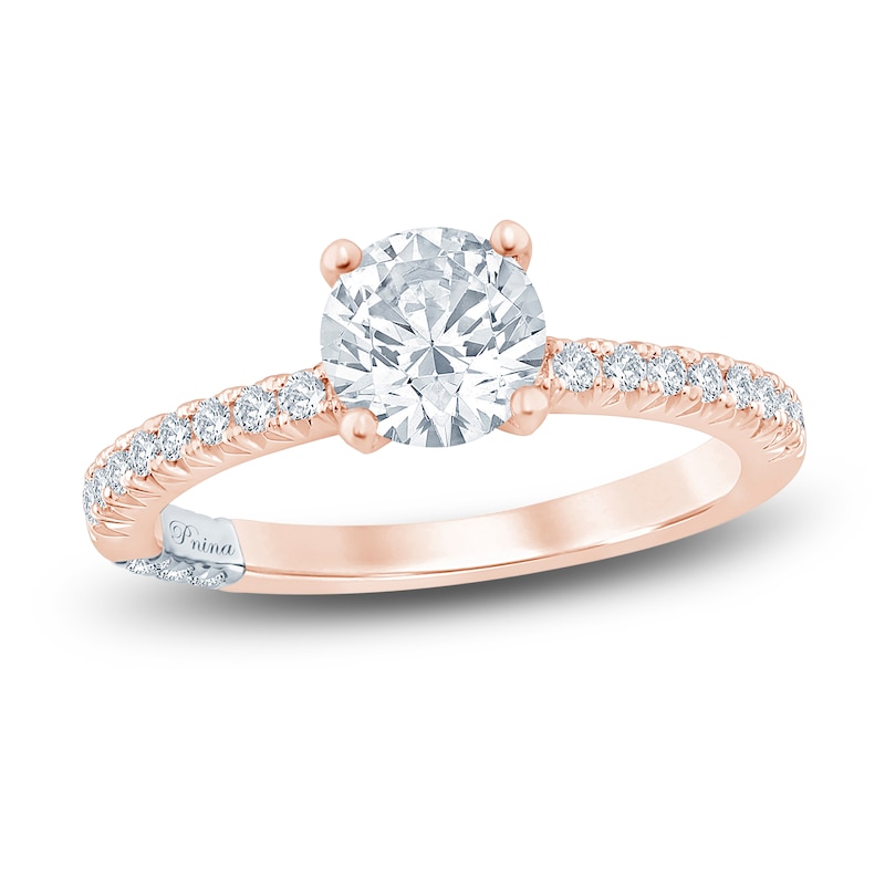Main Image 1 of Pnina Tornai Round Diamond Engagement Ring 1-1/4 ct tw 14K Rose Gold