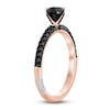 Thumbnail Image 1 of Pnina Tornai Black Diamond Heart-cut Engagement Ring 1 ct tw 14K Rose Gold