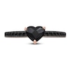 Thumbnail Image 2 of Pnina Tornai Black Diamond Heart-cut Engagement Ring 1 ct tw 14K Rose Gold