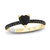 Thumbnail Image 0 of Pnina Tornai Black Diamond Heart Engagement Ring 1 ct tw 14K Yellow Gold