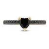 Thumbnail Image 3 of Pnina Tornai Black Diamond Heart Engagement Ring 1 ct tw 14K Yellow Gold
