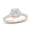 Thumbnail Image 1 of Pnina Tornai Emerald & Round-Cut Diamond Engagement Ring 1 ct tw 14K Rose Gold
