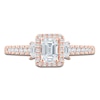 Thumbnail Image 3 of Pnina Tornai Emerald & Round-Cut Diamond Engagement Ring 1 ct tw 14K Rose Gold