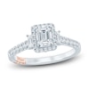 Thumbnail Image 0 of Pnina Tornai Emerald & Round-Cut Diamond Engagement Ring 1 ct tw 14K White Gold