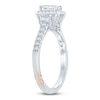Thumbnail Image 1 of Pnina Tornai Emerald & Round-Cut Diamond Engagement Ring 1 ct tw 14K White Gold