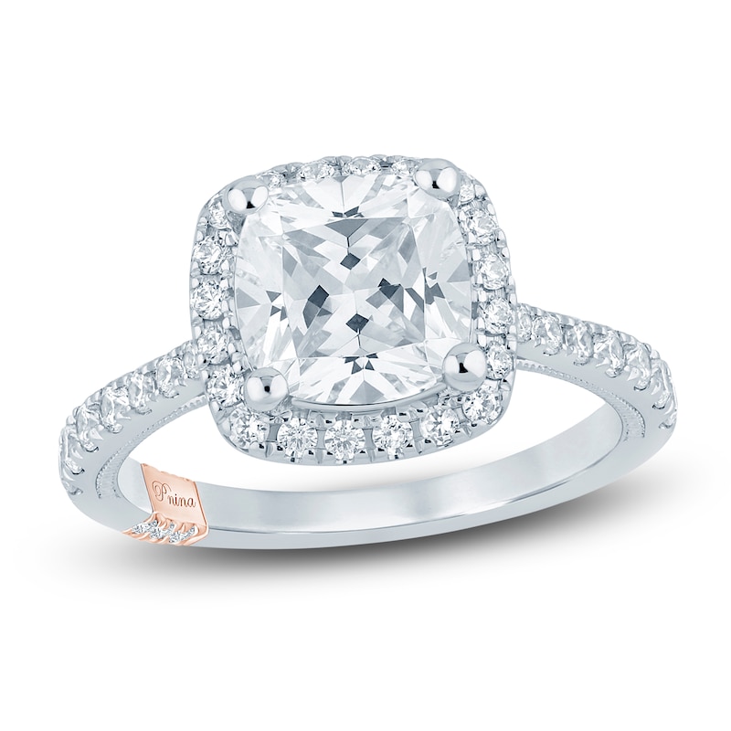 Main Image 1 of Pnina Tornai Lab-Grown Cushion-Cut Diamond Engagement Ring 2-1/2 ct tw 14K White Gold
