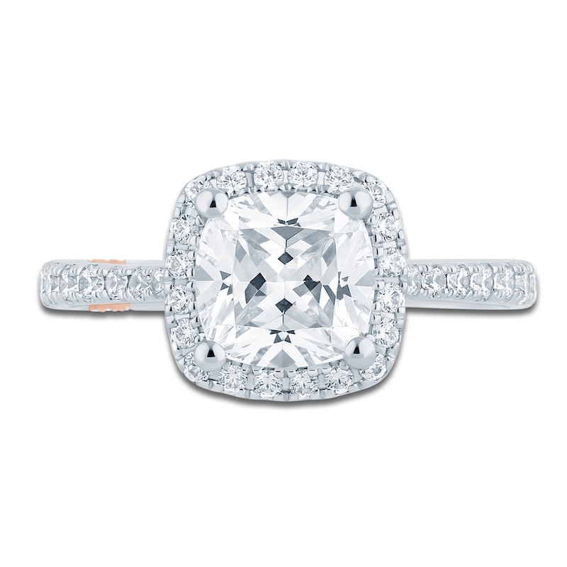 Main Image 3 of Pnina Tornai Lab-Grown Cushion-Cut Diamond Engagement Ring 2-1/2 ct tw 14K White Gold