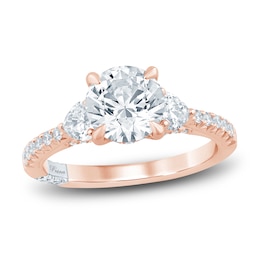 Pnina Tornai Lab-Grown Round-Cut Diamond Engagement Ring 2-1/4 ct tw 14K Rose Gold
