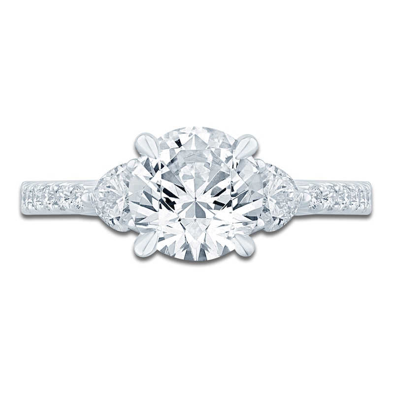 Main Image 3 of Pnina Tornai Lab-Grown Round-Cut Diamond Engagement Ring 2-1/4 ct tw 14K White Gold