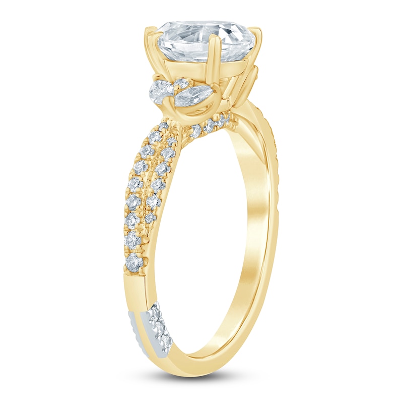 Main Image 2 of Pnina Tornai Lab-Grown Pear-Shaped Diamond Engagement Ring 2 ct tw 14K Yellow Gold