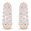 Thumbnail Image 1 of Diamond Three-Row Hoop Earrings 1 ct tw 10K Rose Gold
