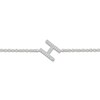 Thumbnail Image 2 of Diamond Initial H Bracelet 1/15 ct tw 10K White Gold 7.5"