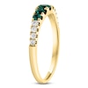 Thumbnail Image 2 of LALI Jewels Natural Emerald & Diamond Anniversary Ring 1/6 ct tw 14K Yellow Gold