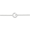 Thumbnail Image 2 of Diamond Initial G Bracelet 1/15 ct tw 10K White Gold 7.5"