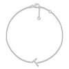 Thumbnail Image 1 of Diamond Initial T Bracelet 1/20 ct tw 10K White Gold 7.5"
