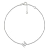 Thumbnail Image 1 of Diamond Initial M Bracelet 1/15 ct tw 10K White Gold 7.5"