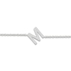 Thumbnail Image 2 of Diamond Initial M Bracelet 1/15 ct tw 10K White Gold 7.5"