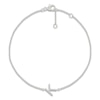 Thumbnail Image 1 of Diamond Initial K Bracelet 1/15 ct tw 10K White Gold 7.5"