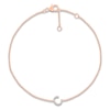 Thumbnail Image 1 of Diamond Initial C Bracelet 1/15 ct tw 10K Rose Gold 7.5"