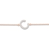 Thumbnail Image 2 of Diamond Initial C Bracelet 1/15 ct tw 10K Rose Gold 7.5"