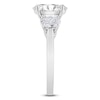 Thumbnail Image 3 of Oval-Cut Lab-Grown Diamond Three-Stone Engagement Ring 3 ct tw 14K White Gold