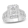 Thumbnail Image 1 of Radiant-Cut Lab-Grown Diamond Halo Engagement Ring 4-1/2 ct tw 14K White Gold