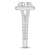 Thumbnail Image 3 of Round-Cut Lab-Grown Diamond Cushion Halo Engagement Ring 4-1/4 ct tw 14K White Gold