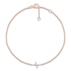 Thumbnail Image 1 of Diamond Initial X Bracelet 1/15 ct tw 10K Rose Gold 7.5"