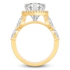Thumbnail Image 2 of Pear-Shaped Lab-Grown Diamond Halo Engagement Ring 4 ct tw 14K Yellow Gold