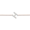 Thumbnail Image 2 of Diamond Initial H Bracelet 1/15 ct tw 10K Rose Gold 7.5"