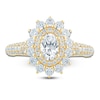 Thumbnail Image 3 of Pnina Tornai Oval-Cut Diamond Starburst Halo Engagement Ring 1-1/2 ct tw 14K Yellow Gold