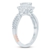 Thumbnail Image 2 of Pnina Tornai Emerald-Cut Diamond Halo Engagement Ring 1 ct tw 14K White Gold
