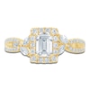 Thumbnail Image 3 of Pnina Tornai Emerald-Cut Diamond Halo Engagement Ring 1 ct tw 14K Yellow Gold