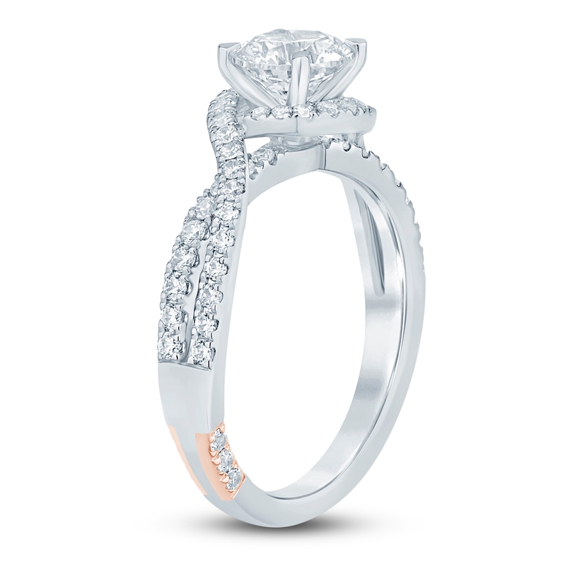 Main Image 2 of Pnina Tornai Round-Cut Lab-Grown Diamond Engagement Ring 1-1/2 ct tw 14K White Gold