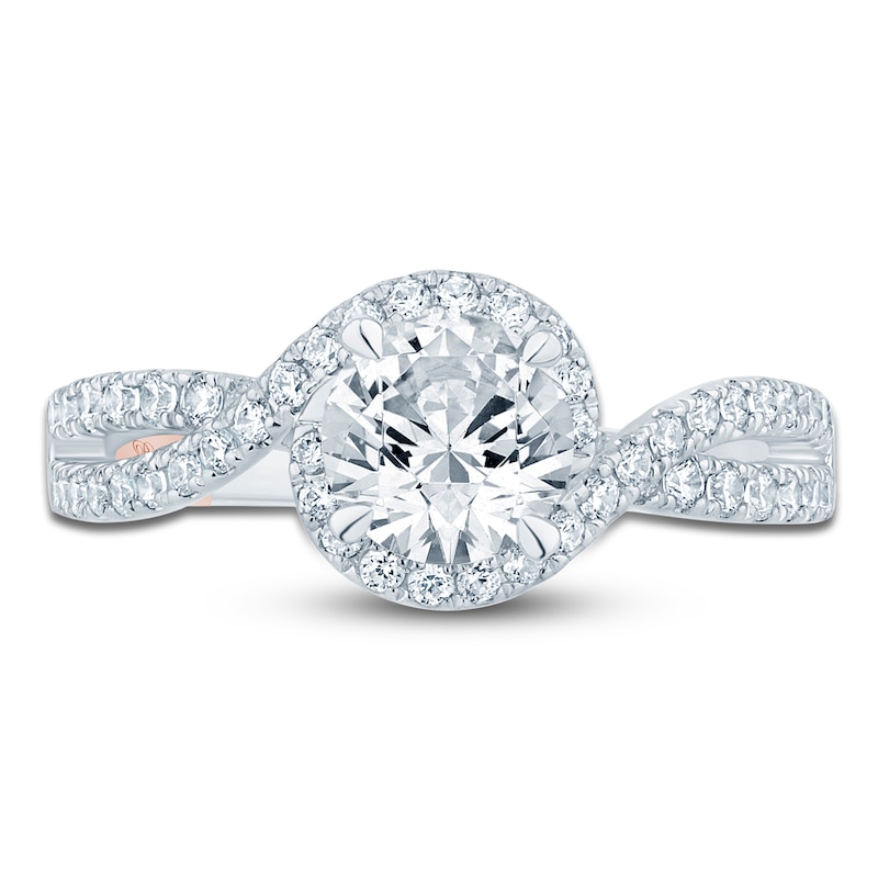 Main Image 3 of Pnina Tornai Round-Cut Lab-Grown Diamond Engagement Ring 1-1/2 ct tw 14K White Gold