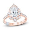 Thumbnail Image 1 of Pnina Tornai Lab-Grown Diamond Pear-Shaped Halo Engagement Ring 2-1/2 ct tw 14K Rose Gold