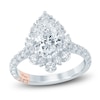 Thumbnail Image 1 of Pnina Tornai Lab-Grown Diamond Pear-Shaped Halo Engagement Ring 2-1/2 ct tw 14K White Gold