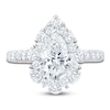 Thumbnail Image 3 of Pnina Tornai Lab-Grown Diamond Pear-Shaped Halo Engagement Ring 2-1/2 ct tw 14K White Gold