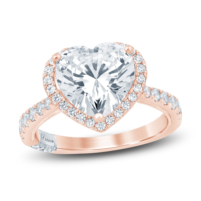 Main Image 1 of Pnina Tornai Lab-Grown Diamond Heart-Shaped Engagement Ring 3-5/8 ct tw 14K Rose Gold