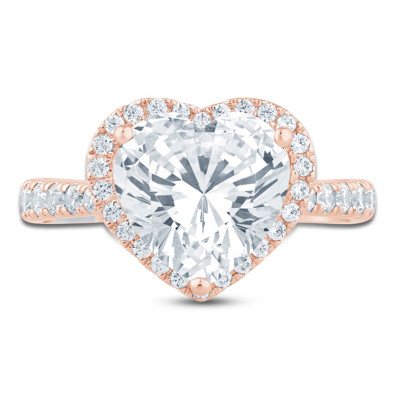 Main Image 3 of Pnina Tornai Lab-Grown Diamond Heart-Shaped Engagement Ring 3-5/8 ct tw 14K Rose Gold